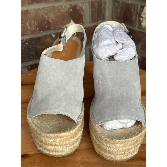 Soludos Seville Platform Wedge Stone 9.5 - Picture 1 of 8